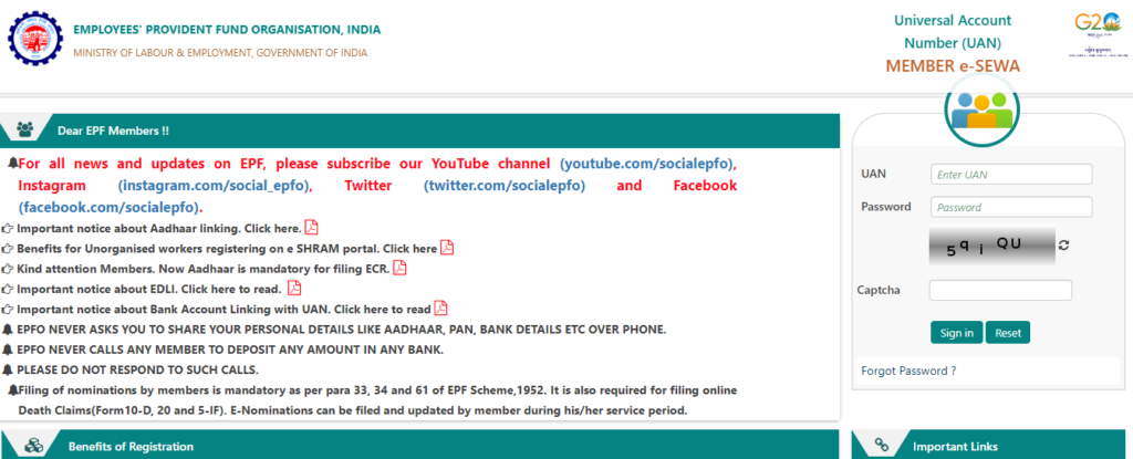 pf withdrawal form online